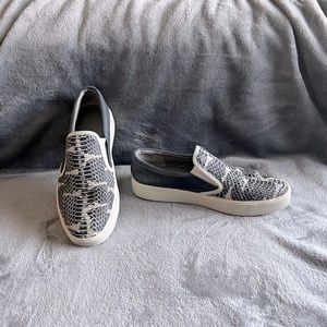 Vince Banler Colorblock Snake Embossed Sneaker